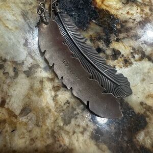 Silver Feather Pendant